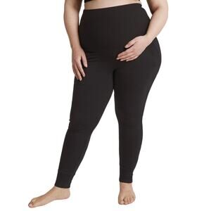 Beyond Yoga M Cozy Fleece Grow Together Fold Over Maternity Sweatpants OS28-23